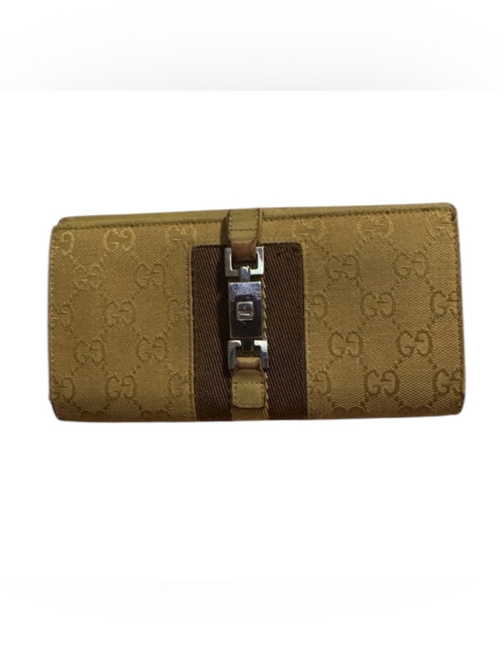 Gucci Jackie Beige Long Wallet Pre Loved See Pictures